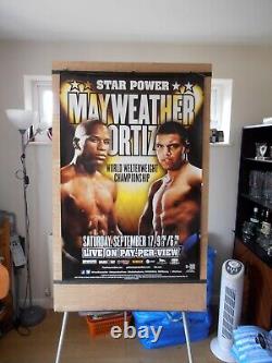 FLOYD MAYWEATHER JR vs. VICTOR ORTIZ Original HBO PPV Boxing Fight Poster 10D