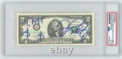 FLOYD MAYWEATHER + $ TMT $ Signed $2 Two Dollar Bill US Currency PSA Auto