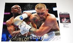FLOYD MAYWEATHER signed 11x14 Photo Fight vs Conor McGregor EXACT PROOF JSA