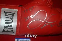 FLOYD MAYWEATHER signed Everlast laced boxing glove PSA TMT 50-0 COA 1