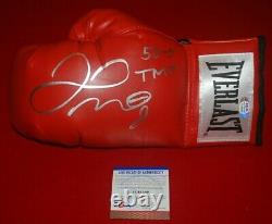 FLOYD MAYWEATHER signed Everlast laced boxing glove PSA TMT 50-0 COA 2