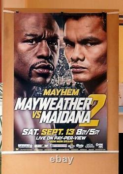 FLOYD MAYWEATHER v MARCOS MAIDANA 1 & 2 2 Original CCTV Boxing Posters 30D