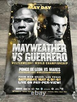 FLOYD MAYWEATHER v ROBERT GUERRERO, Duel Signed Original fight Poster