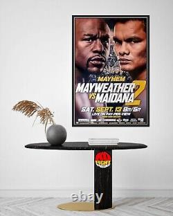 FLOYD MAYWEATHER vs. MARCOS MAIDANA (2) Original CCTV Boxing Fight Poster 30D