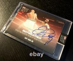 FLOYD MAYWEATHER vs. McGREGOR AUTOGRAPHS 2017 Topps NOW RED 10/10 #MM4C