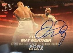 FLOYD MAYWEATHER vs. McGREGOR AUTOGRAPHS 2017 Topps NOW RED 10/10 #MM4C