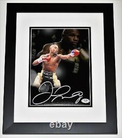 FRAMED Floyd Mayweather Jr. Signed Autographed Boxing 8x10 Photo + PSA/DNA COA