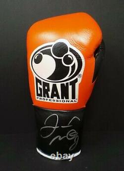 Floyd MAYWEATHER Jr SIGNED Autograph Grant Orange Boxing Glove AFTAL RD COA