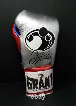 Floyd MAYWEATHER Jr SIGNED Autograph Silver Grant Boxing Glove R AFTAL RD COA