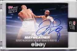 Floyd Mayweather Autograph Defeats Conor McGregor 2017 TOPPS NOW MM4A AUTO 49/49