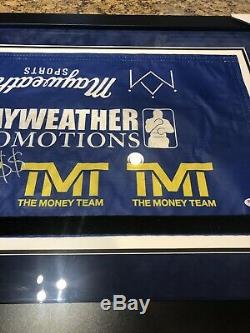 Floyd Mayweather Autographed 50-0 Record Fight Framed Used Boxing Ring Rope PSA