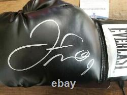 Floyd Mayweather Autographed Black Everlast Boxing Glove Beckett Auth COA