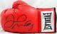 Floyd Mayweather Autographed Everlast Red Boxing Glove- Jsa Authenticated Left