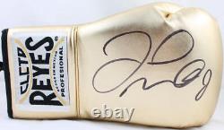 Floyd Mayweather Autographed Gold Cleto Reyes Boxing Glove Right-Beckett W Holo