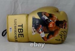 Floyd Mayweather Autographed Gold TBE Image Custom Boxing Glove Beckett Authen