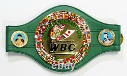 Floyd Mayweather Autographed Green WBC Boxing Belt Beckett Auth Gold