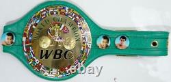 Floyd Mayweather Autographed Green WBC Boxing Belt- Beckett Silver