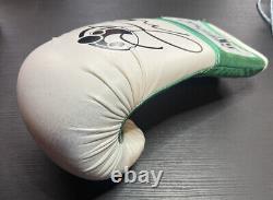 Floyd Mayweather Autographed Mexican Flag Colors GRANT Boxing Glove