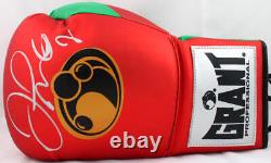 Floyd Mayweather Autographed Red/Green Grant Boxing Glove Left-Beckett W Holo