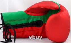 Floyd Mayweather Autographed Red/Green Grant Boxing Glove Left-Beckett W Holo