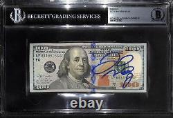 Floyd Mayweather Autographed/Signed $100 Bill Grade 10 Slab Beckett 43862