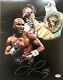 Floyd Mayweather Autographed/signed 8x10 Belts Photo Psa Signed In Silver