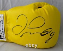 Floyd Mayweather Autographed Yellow Cleto Reyes Boxing Glove Beckett Authentic
