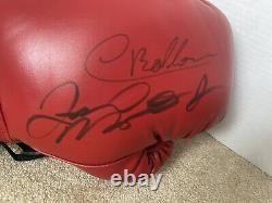 Floyd Mayweather Carlos Baldomir Signed Autograph Boxing Glove JSA LOA Everlast