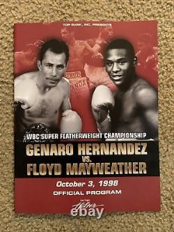 Floyd Mayweather-Genaro Hernandez Official Program 1998 Floyd's First Title Win