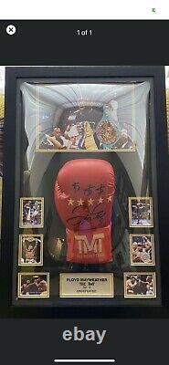 Floyd Mayweather Hand Signed Boxing Glove In A 3D Box Frame