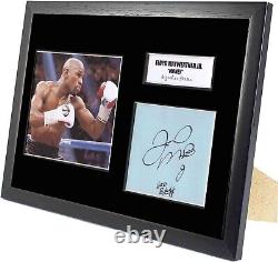 Floyd Mayweather Hand Signed Mounted & Framed Autograph Display COA Great Gift