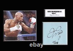Floyd Mayweather Hand Signed Mounted & Framed Autograph Display COA Great Gift