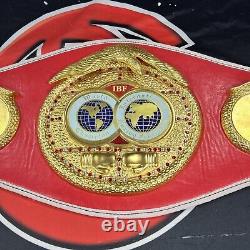 Floyd Mayweather IBF Boxing Championship Belt Adult Size Replica SIGNED BAS COA