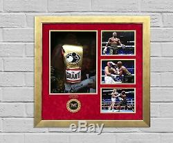 Floyd Mayweather Jnr Signed & FRAMED Boxing GLOVE TBE TMT AFTAL COA (L)