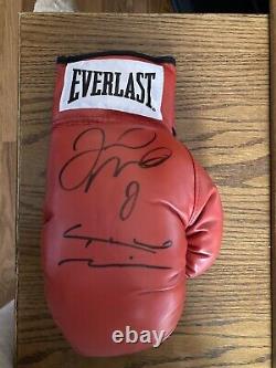 Floyd Mayweather Jr. And Marcos Chino Maidana Dual Signed Boxing Glove JSA LOA