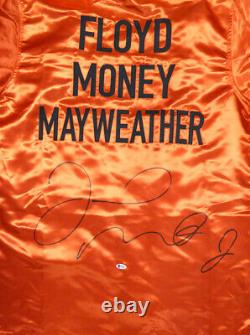 Floyd Mayweather Jr. Authentic Autographed Signed Red Boxing Robe Beckett 121818