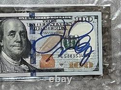Floyd Mayweather Jr Auto Signed Authentic Money $100 Bill Psa/dna Gem Mint 10