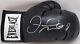 Floyd Mayweather Jr. Autographed Black Boxing Glove Rh Beckett Witness W143555
