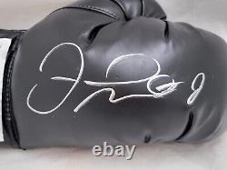 Floyd Mayweather Jr. Autographed Black Boxing Glove RH Beckett Witness W143555