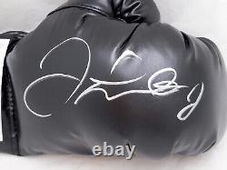 Floyd Mayweather Jr. Autographed Black Boxing Glove RH Beckett Witness W143565