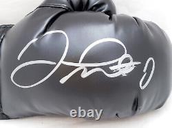 Floyd Mayweather Jr. Autographed Black Boxing Glove RH Beckett Witness W143573