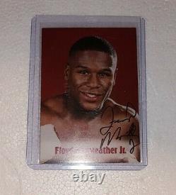 Floyd Mayweather Jr Autographed Browns Boxing Card 2001 #63