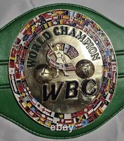 Floyd Mayweather Jr Autographed Green WBC Championship Belt Schwartz Certified