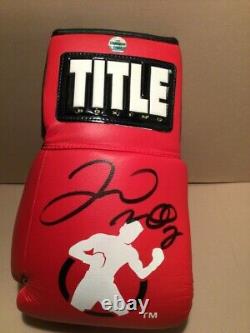 Floyd Mayweather Jr. Autographed Hand-Signed Red Boxing Glove withCOA