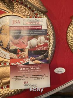 Floyd Mayweather Jr. Autographed IBF Full Size Belt (No Decals) JSA COA