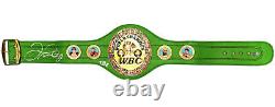 Floyd Mayweather Jr. Autographed Lime Wbc Boxing Belt Tbe Beckett 221646