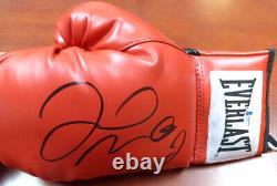 Floyd Mayweather Jr. Autographed Red Everlast Boxing Glove Lh Beckett Bas 121799