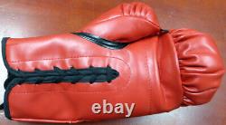 Floyd Mayweather Jr. Autographed Red Everlast Boxing Glove Lh Beckett Bas 121799