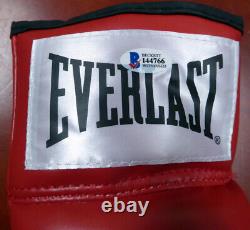 Floyd Mayweather Jr. Autographed Red Everlast Boxing Glove Rh Beckett 121800