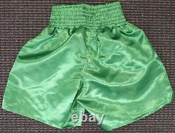 Floyd Mayweather Jr. Autographed Signed Green Boxing Trunks Tbe Beckett 159664